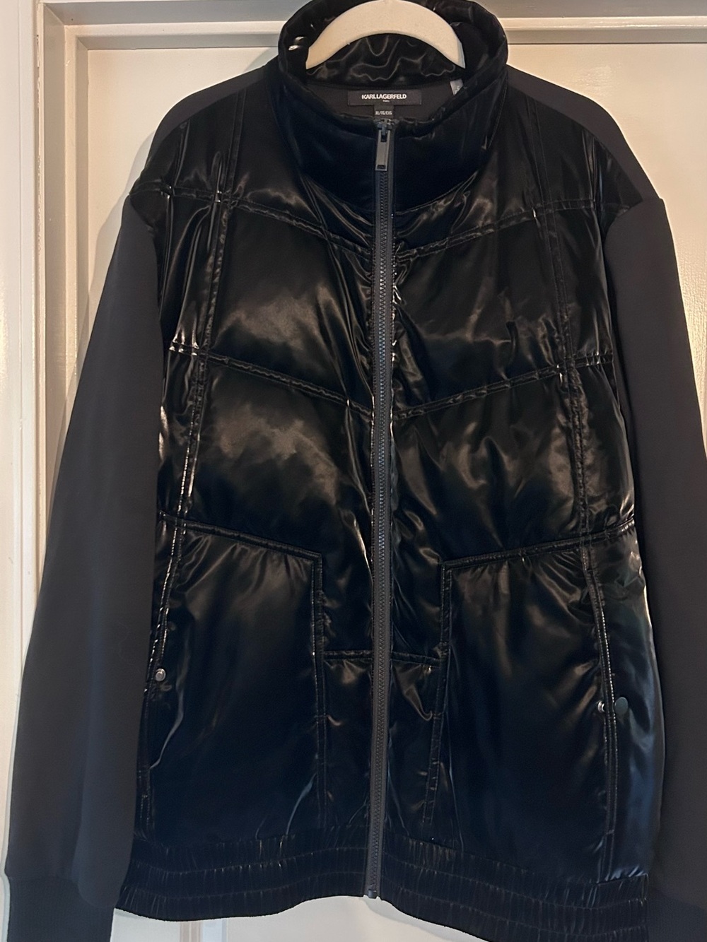 Karl Lagerfeld Paris Black Quilted Puffer Jacket
